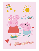 Gurli Gris - Fleece Peppa Pig - Pep 1014 C - 100X140 Cm - Antklodė ir lovatiesė - Marga / raštuota