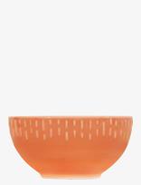 Aida - Confetti Apricot Skål M/Relief Porcelæn 14 Cm. - Pusryčių dubenėlis - Oranžinė