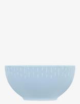 Aida - Confetti Aqua Skål M/Relief Porcelæn 14 Cm. - Pusryčių dubenėlis - Mėlyna