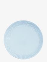 Aida - Confetti Aqua Middags Tallerken M/Relief Porcelæn 1 Stk 27,5 Cm - Vakarienės lėkštės - Mėlyna
