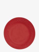 Aida - Confetti Pasta Plate W/Relief 1 Pcs Giftbox - Makaronų lėkštė - Raudona
