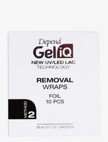 Depend Cosmetic - Gel Iq Rem Wraps Foil 10Pcs - Nagų lako valiklis - Nude