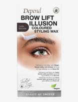 Depend Cosmetic - Pe Brow Illusion Wax D.brown Se/No/Dk - Antakių pomada - Nude
