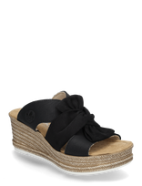 Rieker - 68789-62 - Basutės su kulnu - Juoda