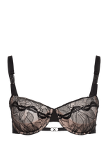 Chantelle X - Xtravagant Half-Cup Half-Foam Bra - „Balconette“ tipo liemenėlės - Juoda