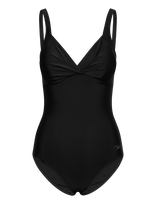 Speedo - Solid Cross Knot Swimsuit - Sportinis maudymosi kostiumėlis - Juoda