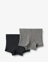 Wheat - 2 Wool Boxershorts Avalon - Apatinės kelnaitės - Tamsiai mėlyna