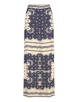 Malina - Bella Satin Look Palazzo Pants - Plačios kelnės - Mėlyna