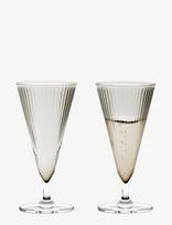 Rosendahl - Gc Nouveau Champagneglas 20 Cl Smoke 2 Stk. - Šampano taurės - Pilka
