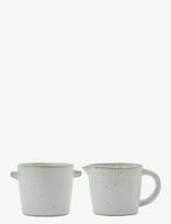 House Doctor - Milk Jar & Sugar Bowl, Hdpion, Grey - Pieno ąsotis - Pilka