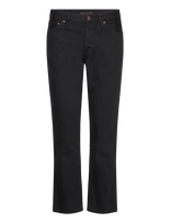 Nudie Jeans - Shady Sadie Aged Black - Tiesaus kirpimo džinsai - Juoda
