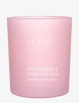 JOIK - Joik Home & Spa Scented Candle Strawberry & Sparkling Wine - Kvapni žvakė - Nude