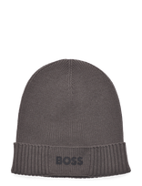 BOSS - Asic_Beanie-X - Sportinė kepurė - Pilka