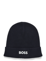 BOSS - Asic_Beanie-X - Sportinė kepurė - Tamsiai mėlyna