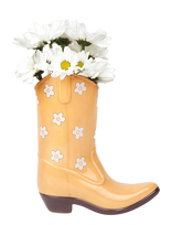 DOIY - Vase - Rodeo - Cowboy Boot - Vaza - Geltona
