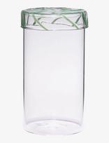 Hübsch - Heir Storage Jar - Virtuvės stiklainis - Nude