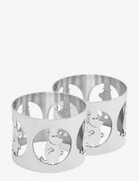 Hilke Collection - Napkinrings Hilke X Moomin, Moominpappa - Servetėlių žiedai ir laikikliai - Sidabro