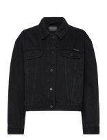 Nudie Jeans - Berit Denim Jacket Asphalt Black - Džinsai - Juoda