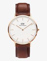 Daniel Wellington - Classic 36 St Mawes Rg White - Analoginis laikrodis - Ruda