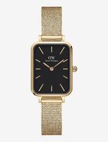 Daniel Wellington - Quadro 20X26 Pressed Evergold G Black - Analoginis laikrodis - Aukso
