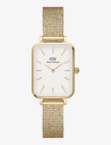 Daniel Wellington - Quadro 20X26 Pressed Evergold G White - Analoginis laikrodis - Aukso