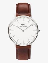 Daniel Wellington - Classic 40 St Mawes S White - Analoginis laikrodis - Sidabro
