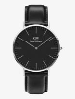 Daniel Wellington - Classic 40 Sheffield S Black - Analoginis laikrodis - Sidabro