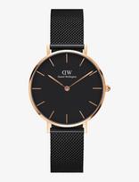Daniel Wellington - Petite 36 Ashfield Rg Black - Analoginis laikrodis - Juoda