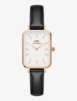 Daniel Wellington - Quadro 20X26 Pressed Sheffield Rg White - Analoginis laikrodis - Juoda