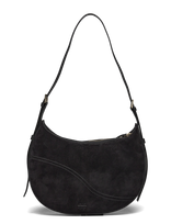 ATP Atelier - Liveri Black Suede/Vacchetta - Rankinė - Juoda
