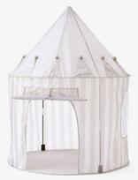 Kid's Concept - Play Tent Stripe Grey Star - Žaislinė palapinė - Pilka