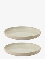Stelton - Emma Frokosttallerken Ø 19 Cm 2 Stk Grey - Vakarienės lėkštės - Smėlio