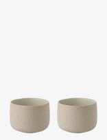 Stelton - Emma Kop 0.15 L. 2 Stk Grey - Kavos puodelis - Smėlio