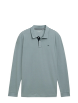 Tom Tailor - Basic Polo With Contrast - Marškinėliai ilgomis rankovėmis - Mėlyna