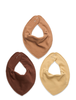 Fixoni - Bandana Bibs 3-Pack - Seilinukas - Marga / raštuota