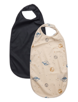 CeLaVi - Long Pu Bib 2-Pack - Seilinukas be rankovių - Marga / raštuota