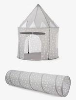 Kid's Concept - Tent Grey & Tunnel Grey - Žaislinė palapinė - Pilka