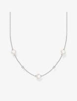Thomas Sabo - Necklace With Pearls And White Stones - Perlų vėriniai - Sidabro