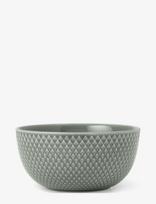 Lyngby Porcelæn - Rhombe Earth Skål Ø13 Cm Moss - Pusryčių dubenėlis - Žalia