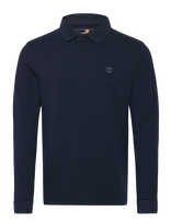 Timberland - Ls Millers River Pique Polo - Marškinėliai ilgomis rankovėmis - Tamsiai mėlyna