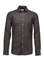 Lindbergh - Soft Indigo Stretch Shirt L/S - Džinsiniai marškiniai - Pilka