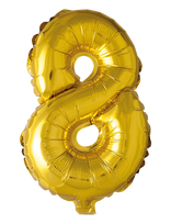 Joker - Foil Balloon Number 8 Gold 86 Cm - Vaikų šventės reikmenys - Aukso