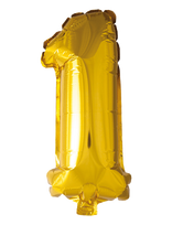 Joker - Foil Balloon Number 1 Gold 86 Cm - Vaikų šventės reikmenys - Aukso