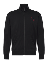 HUGO - Laze Zip Jacket - Megztinis - Juoda