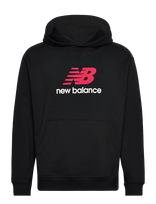 New Balance - Athletics French Terry Logo Hoodie - Sportinis džemperis su gobtuvu - Juoda