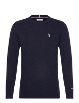U.S. Polo Assn. - Ketil Reg Lw Uspa M Knit - Apvalios apykaklės megztinis - Tamsiai mėlyna