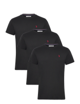 U.S. Polo Assn. - Uspa T-Shirt Arjun 3-Pack - Marškinėliai trumpomis rankovėmis - Juoda