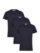 U.S. Polo Assn. - Uspa T-Shirt Arjun 3-Pack - Marškinėliai trumpomis rankovėmis - Tamsiai mėlyna