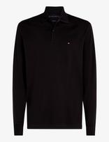 Tommy Hilfiger - L/S Liquid Cotton Reg Polo - Marškinėliai ilgomis rankovėmis - Juoda