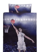 BrandMac - Bed Linen Nb 2311 Basketball - 140X200, 60X63 Cm - Patalynės komplektas - Marga / raštuota